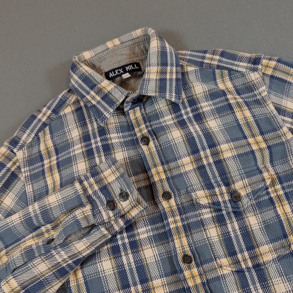 Alex Mill Mens Flannel Button Down Shirt Long‎ Sleeve Size XS Plaid